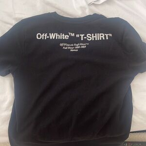 Off white Virgil abloh t shirt fall winter 2018-2019 black xs